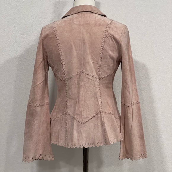 Vintage bebe Blush Suede Blazer - Picture 4 of 4